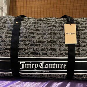 NWT Juicy Couture Duffle Bag Statement Weekend Vacation Storage CUTE FASHION